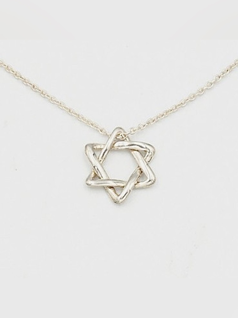 Tiffany & Co. Elsa Peretti 925 Silver Star of David Pendant Necklace Small 12mm
